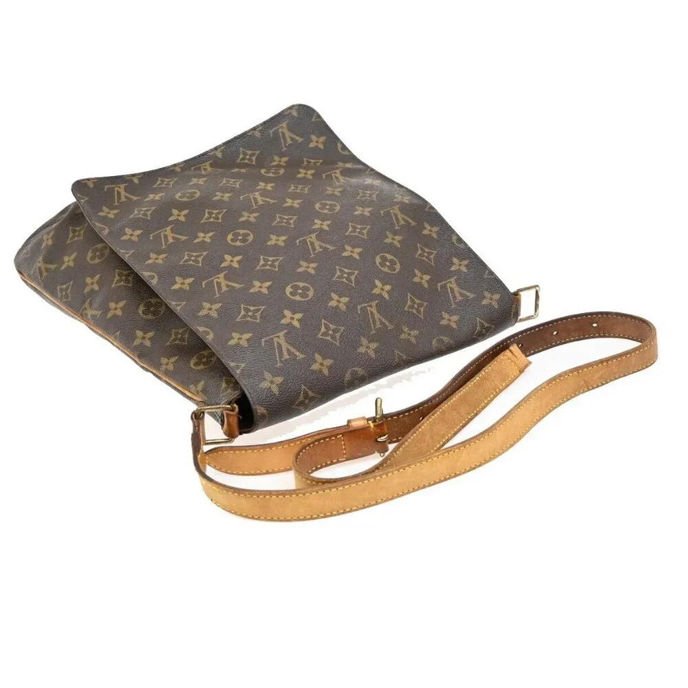 LOUIS VUITTON Musette Shoulder Bag Monogram Leather Brown France M51256 66FB896 - Picture 5 of 16